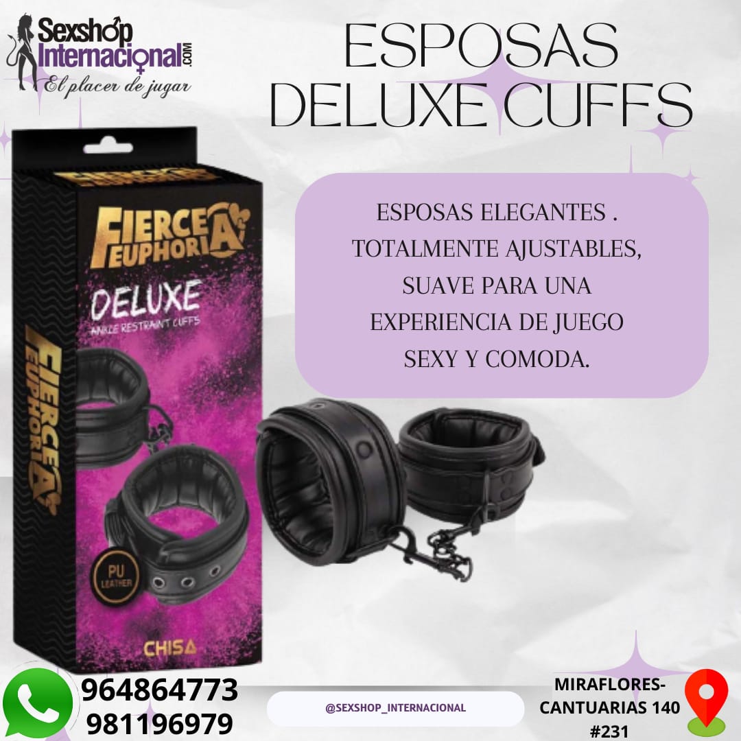 ESPOSAS FIERCE EUPHORIA DELUXE-CORREA AJUSTABLE SEXSHOP MIRAFLORES